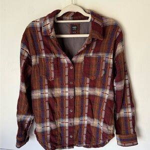 Prana Multicolor Plaid Shirt